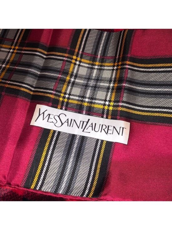 Yves Saint Laurent Accessories - YSL scarf #2  🧣 checkered authentic silk 💯
